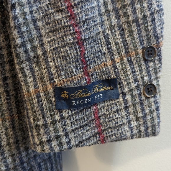 NWT Brooks Brothers Regent Fit Tweed Wool Blazer Sport Coat 40S - Picture 7 of 10